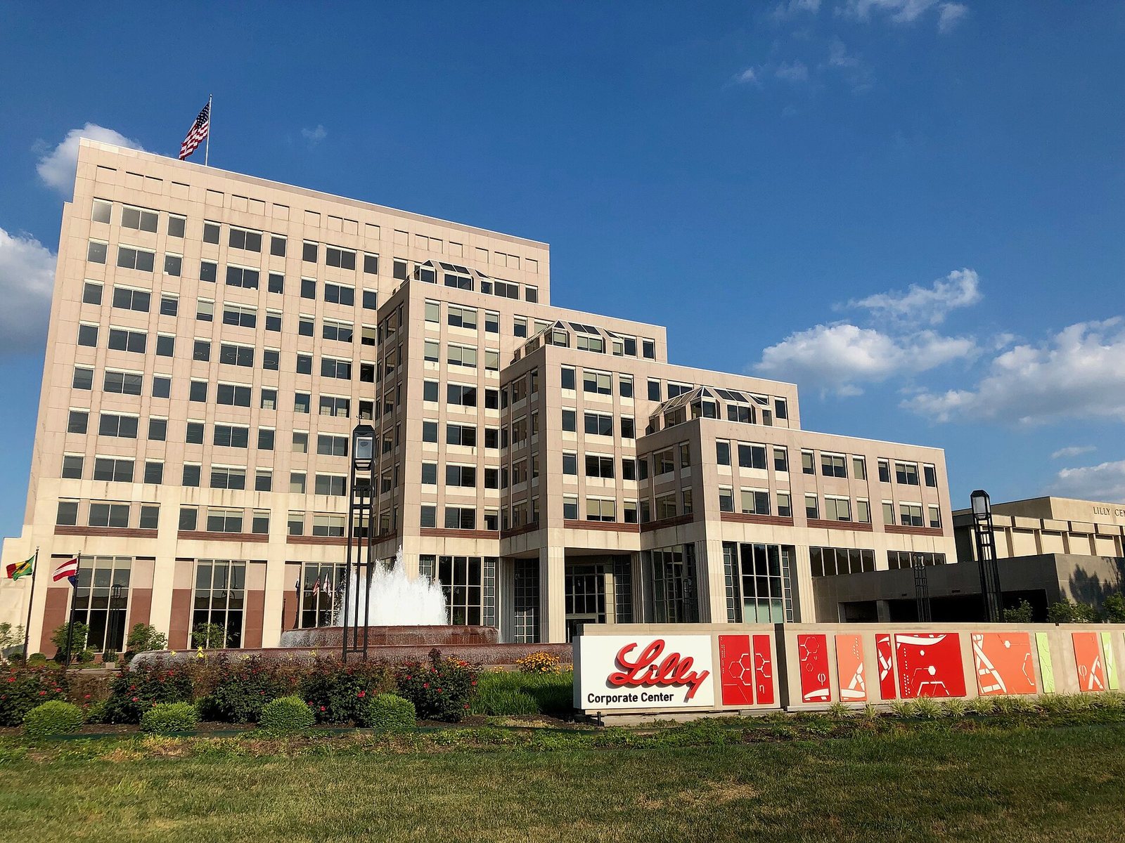 Eli Lilly and Company's corporate center in Indianapolis — illustrative
