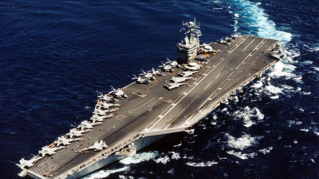 USS Dwight D. Eisenhower (CVN-69) underway in 1998 — file photo