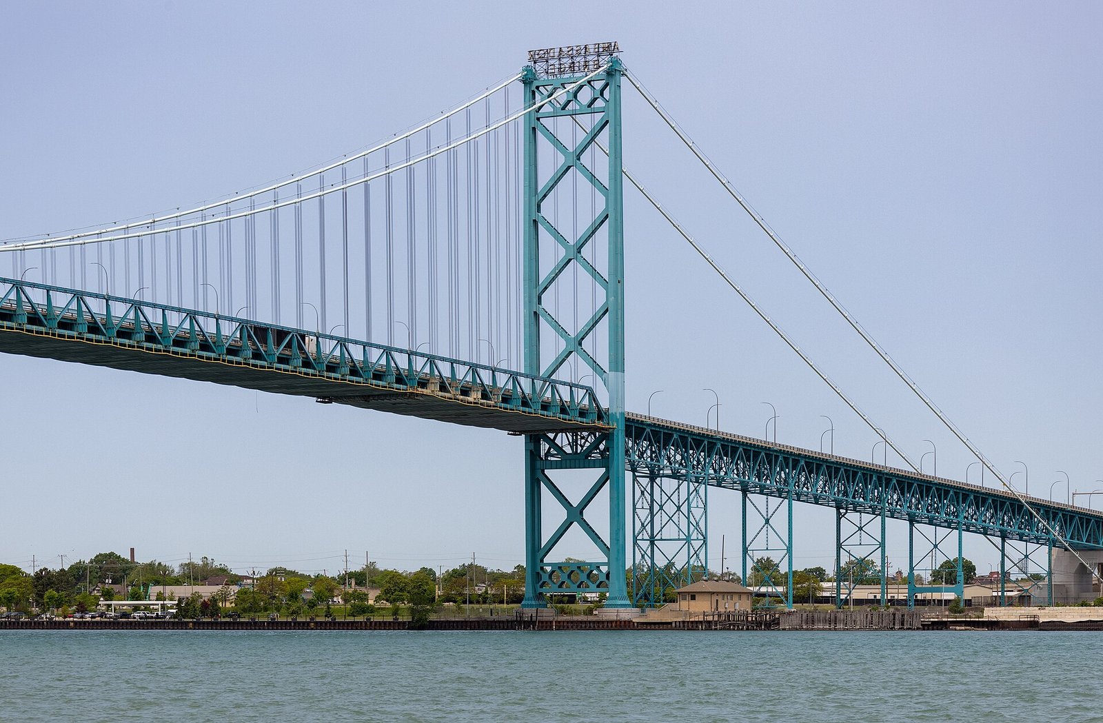 Ambassador Bridge spanning the Detroit River between Windsor, Ontario, and Detroit — illustrative of U.S.-Canada trade links